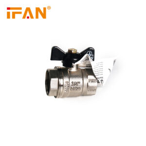 Шаровой кран полнопроходной ручка черная