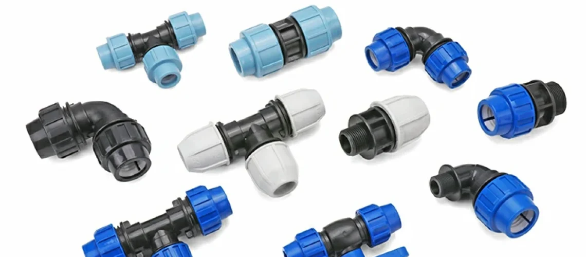 Компрессионный фитинг из ПНД (1)